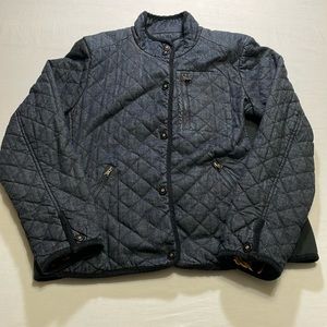 LRL Lauren Jeans Co. Women’s Size XL Lined Denim Quilted Jean Jacket. Pre-Owned.
